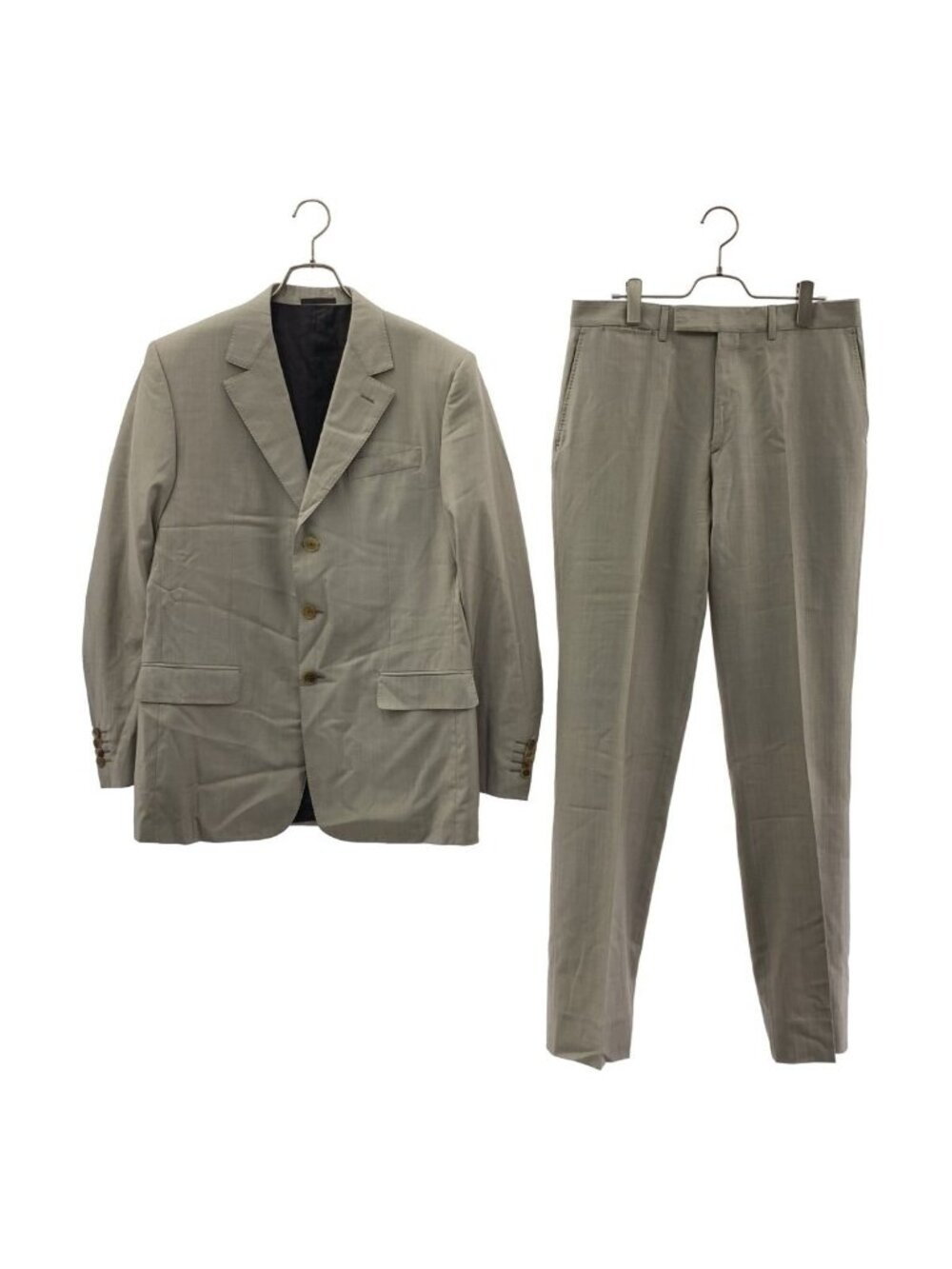 Louis Vuitton Set Logo Button Single Breasted Jacket Trousers Pants 50 Gray